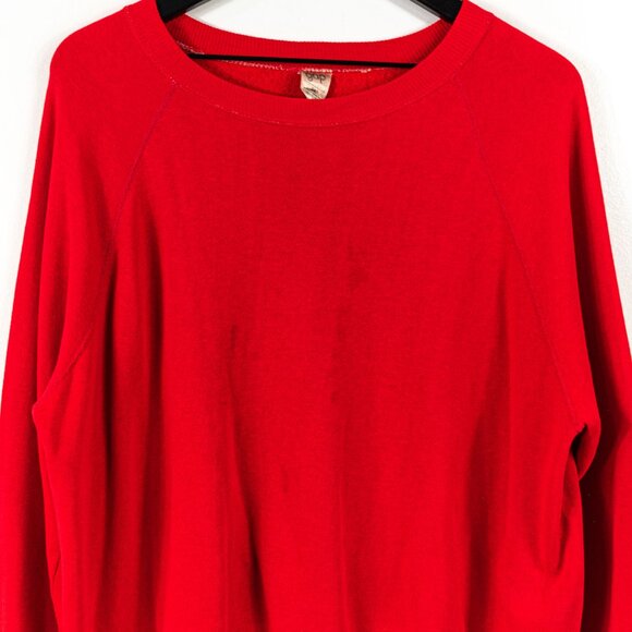 GAP Blank Raglan Sweatshirt XL Boxy Cropped Fit VTG Retro - Picture 4 of 11